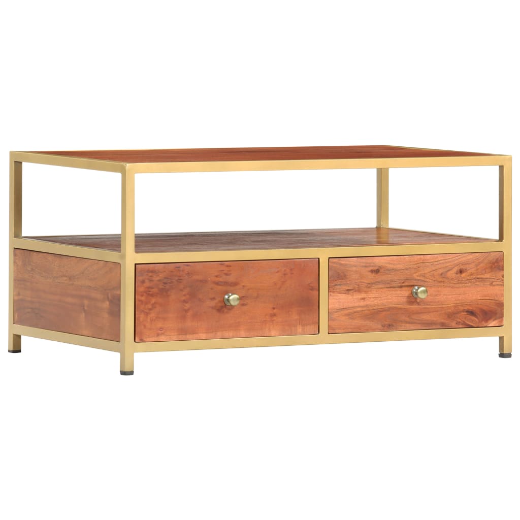 Coffee Table 90X50X40 Cm Solid Acacia Wood