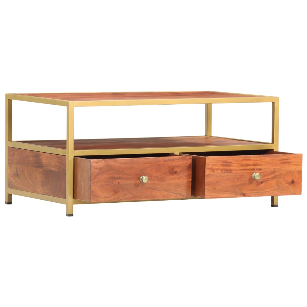 Coffee Table 90X50X40 Cm Solid Acacia Wood