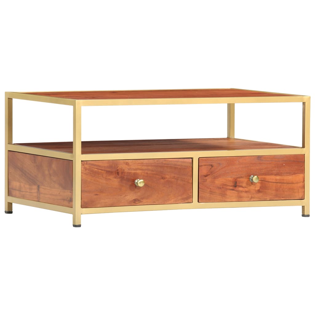 Coffee Table 90X50X40 Cm Solid Acacia Wood