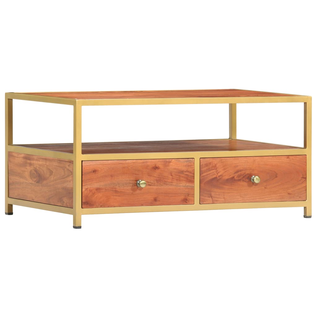 Coffee Table 90X50X40 Cm Solid Acacia Wood
