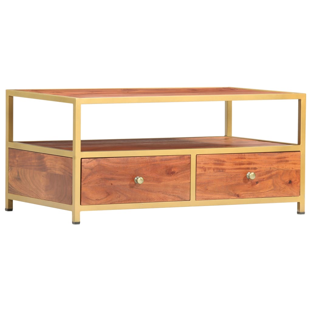 Coffee Table 90X50X40 Cm Solid Acacia Wood