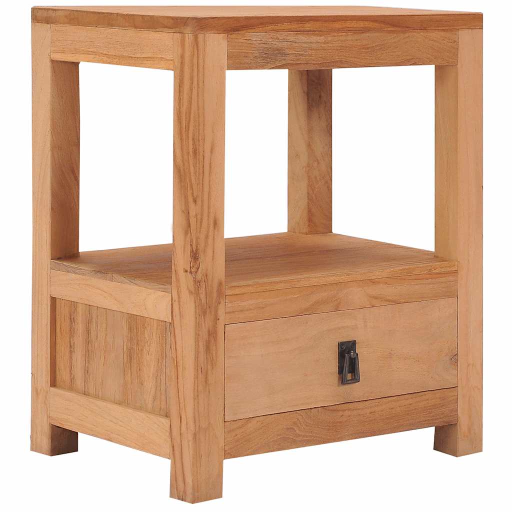 Bedside Cabinet 40X30X50 Cm Solid Teak Wood