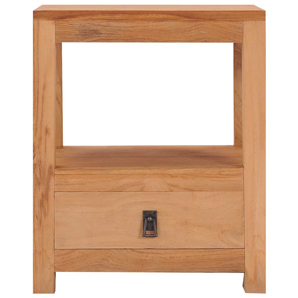 Bedside Cabinet 40X30X50 Cm Solid Teak Wood