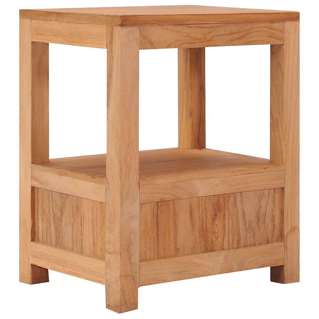 Bedside Cabinet 40X30X50 Cm Solid Teak Wood