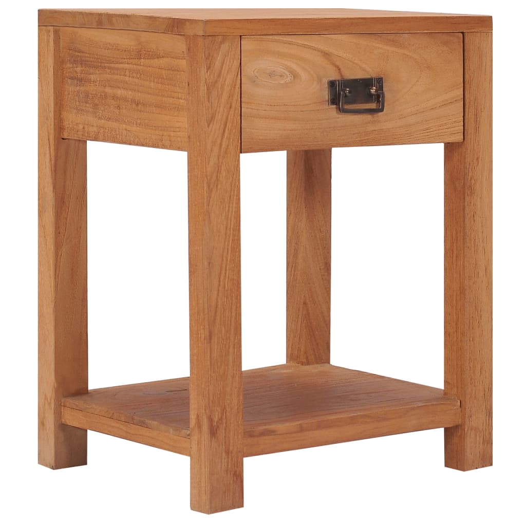 Bedside Cabinet 35X35X50 Cm Solid Teak Wood