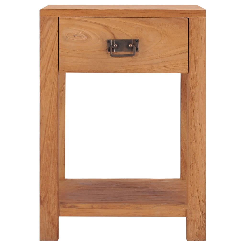 Bedside Cabinet 35X35X50 Cm Solid Teak Wood