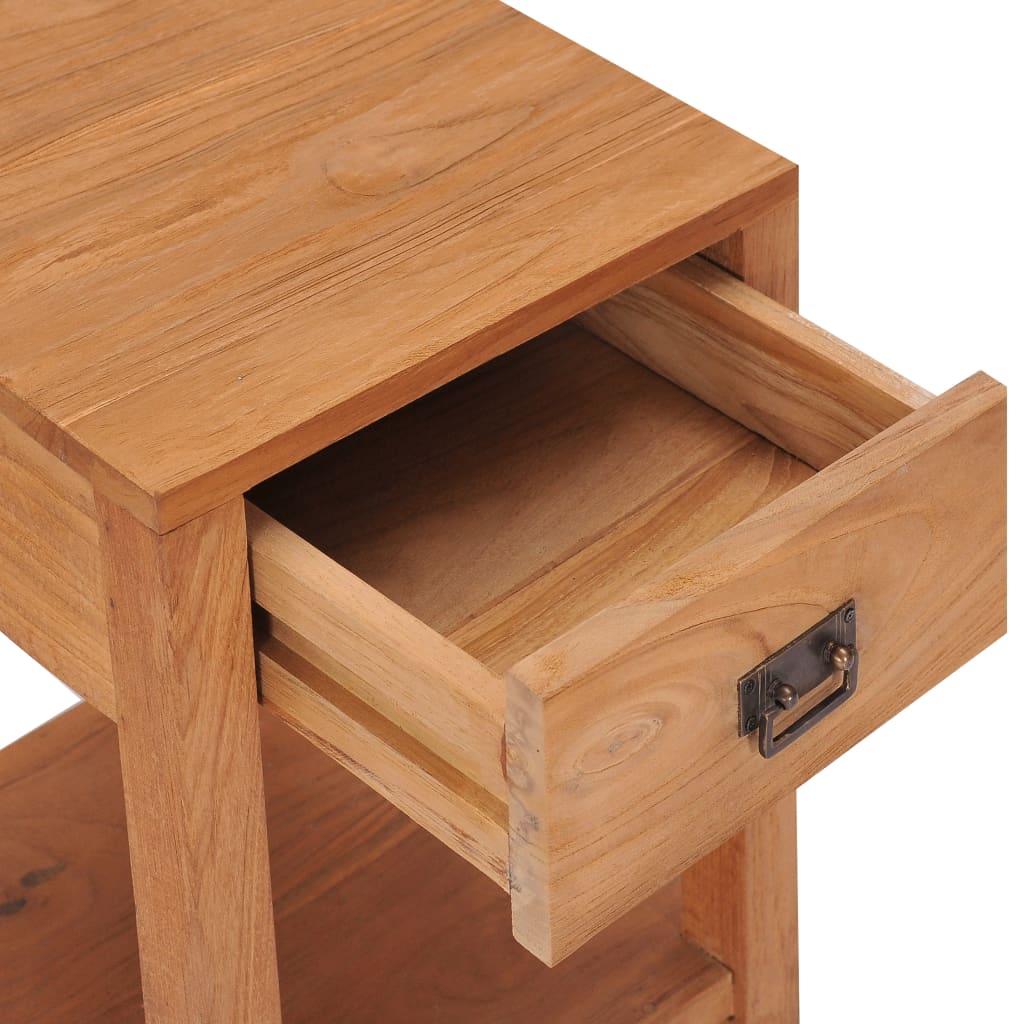 Bedside Cabinet 35X35X50 Cm Solid Teak Wood