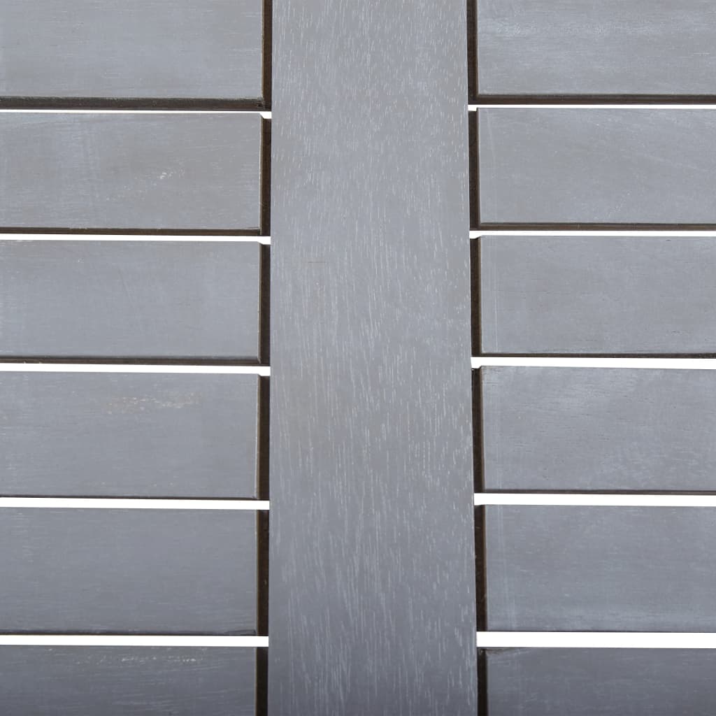 5 Piece Garden Dining Set Solid Acacia Wood Grey