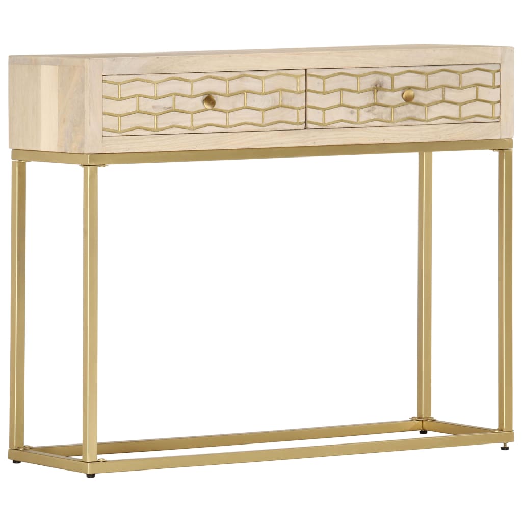 Console Table 90X30X75 Cm Solid Mango Wood