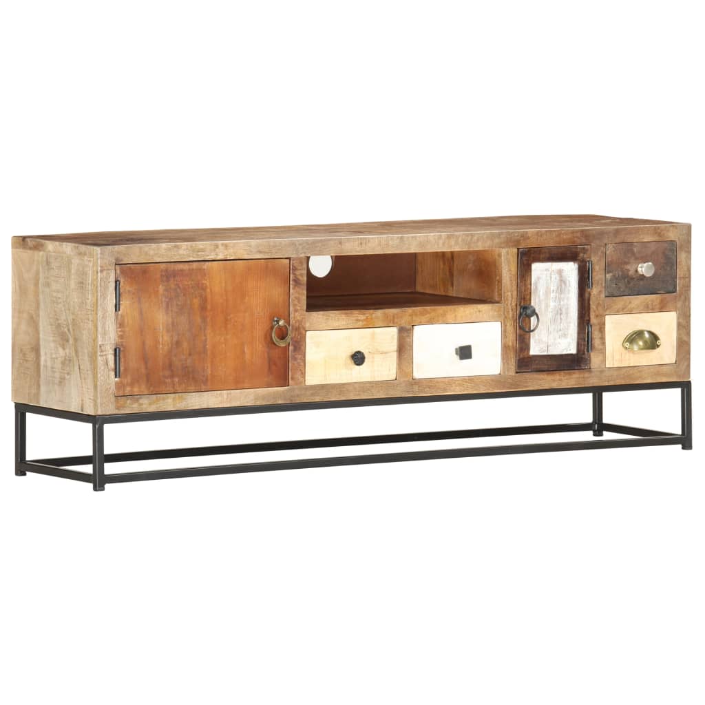 Tv Cabinet 120X30X40 Cm Solid Reclaimed Wood
