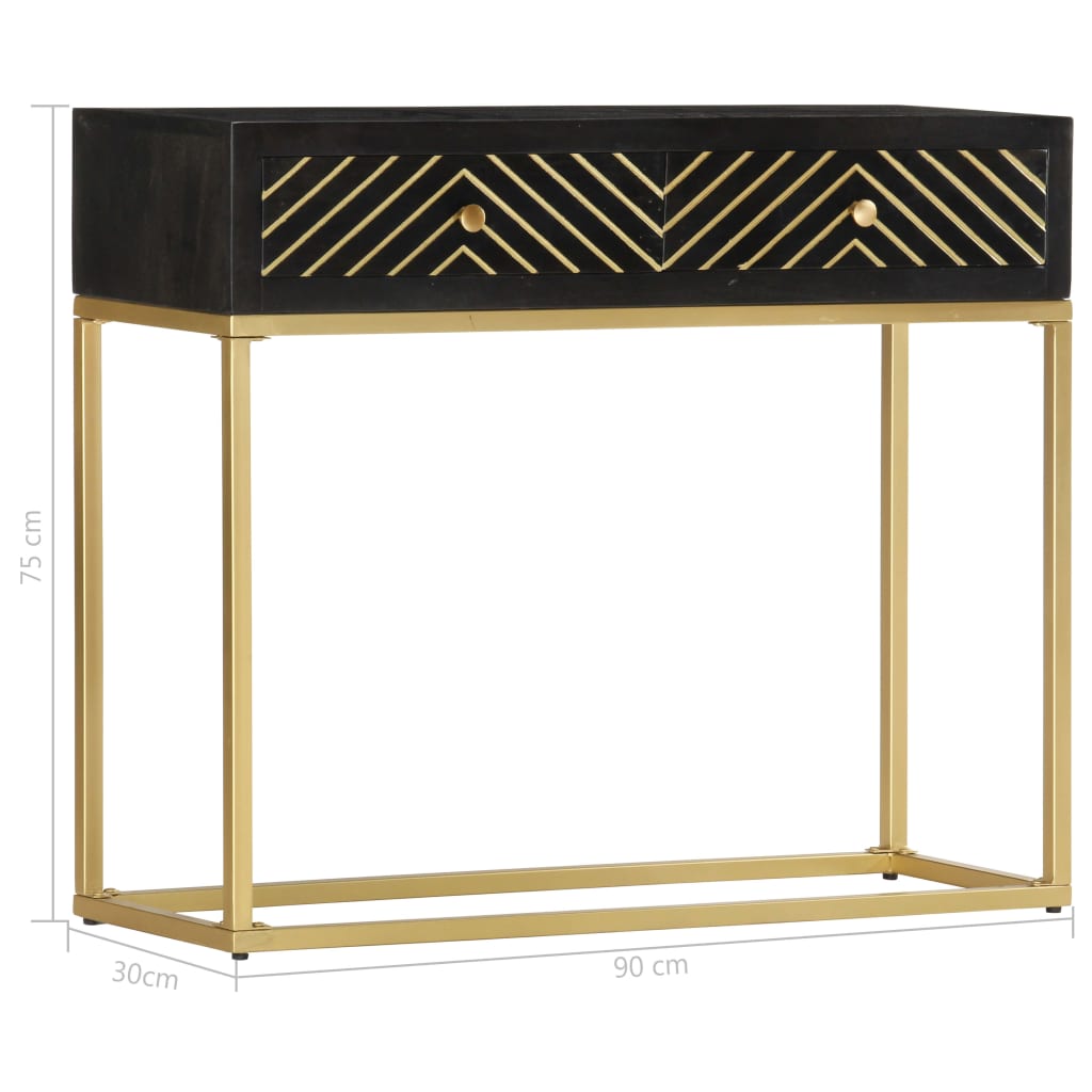 Console Table 90X30X75 Cm Solid Mango Wood