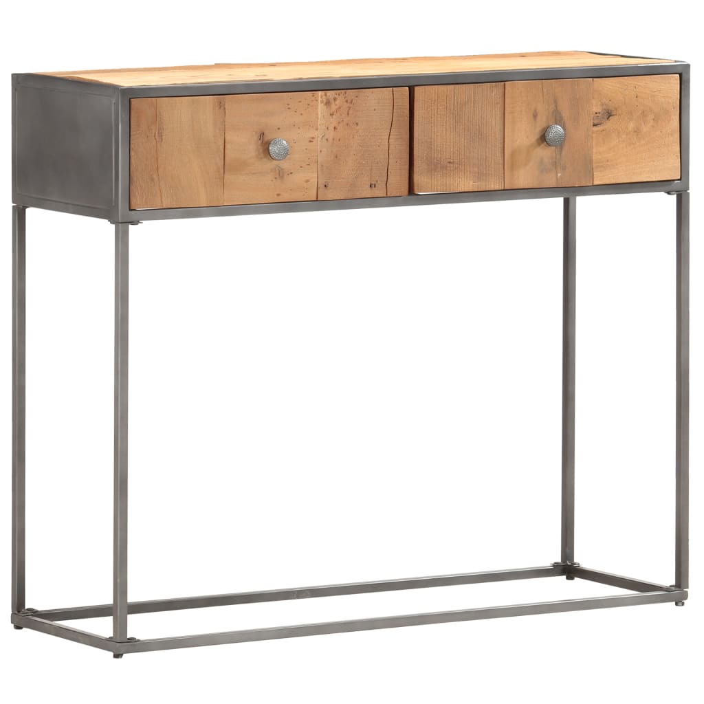 Console Table 90X30X75 Cm Solid Reclaimed Wood