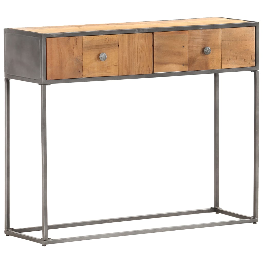 Console Table 90X30X75 Cm Solid Reclaimed Wood