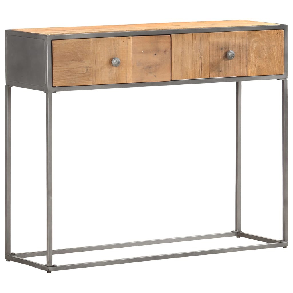 Console Table 90X30X75 Cm Solid Reclaimed Wood