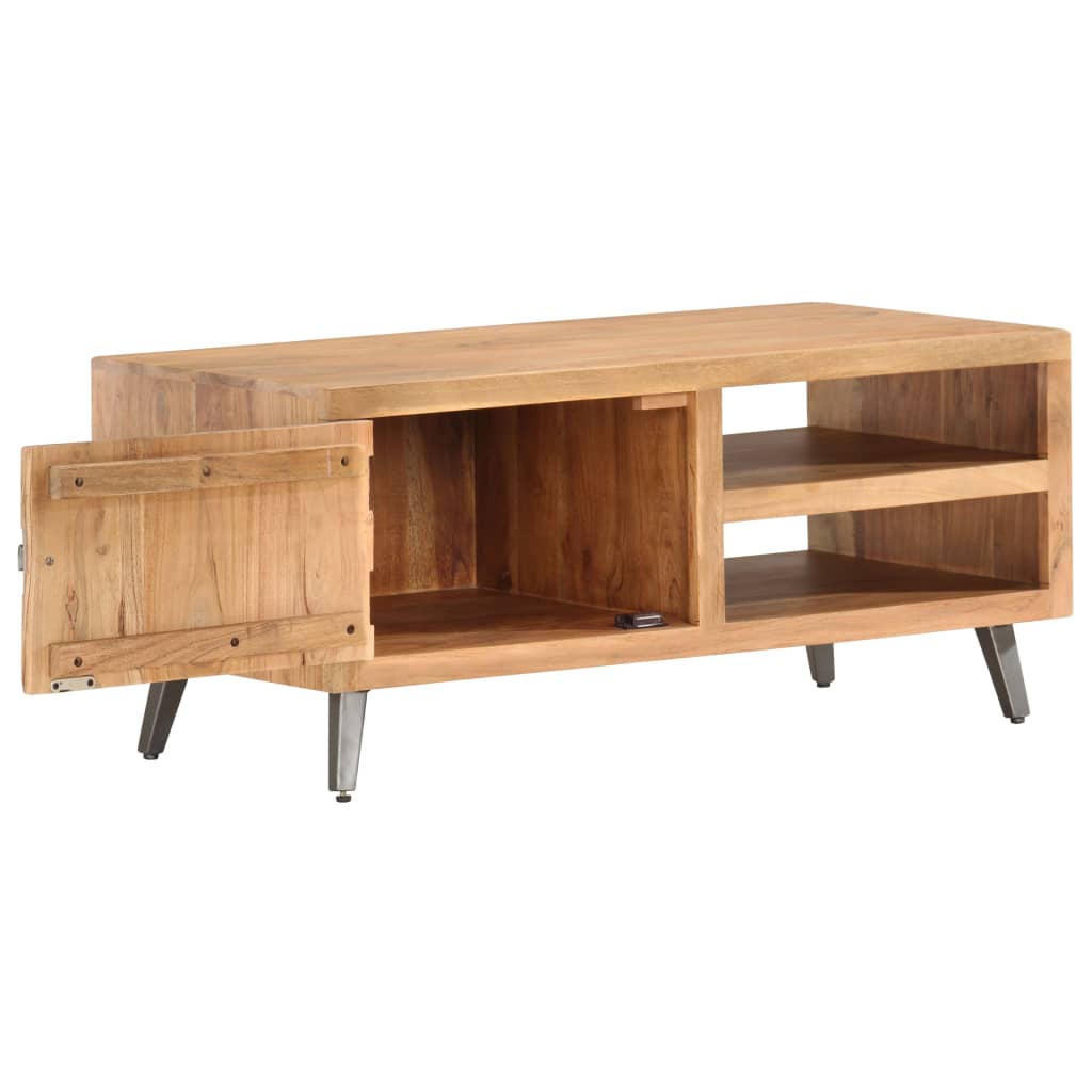 Coffee Table 90X45X40 Cm Solid Acacia Wood
