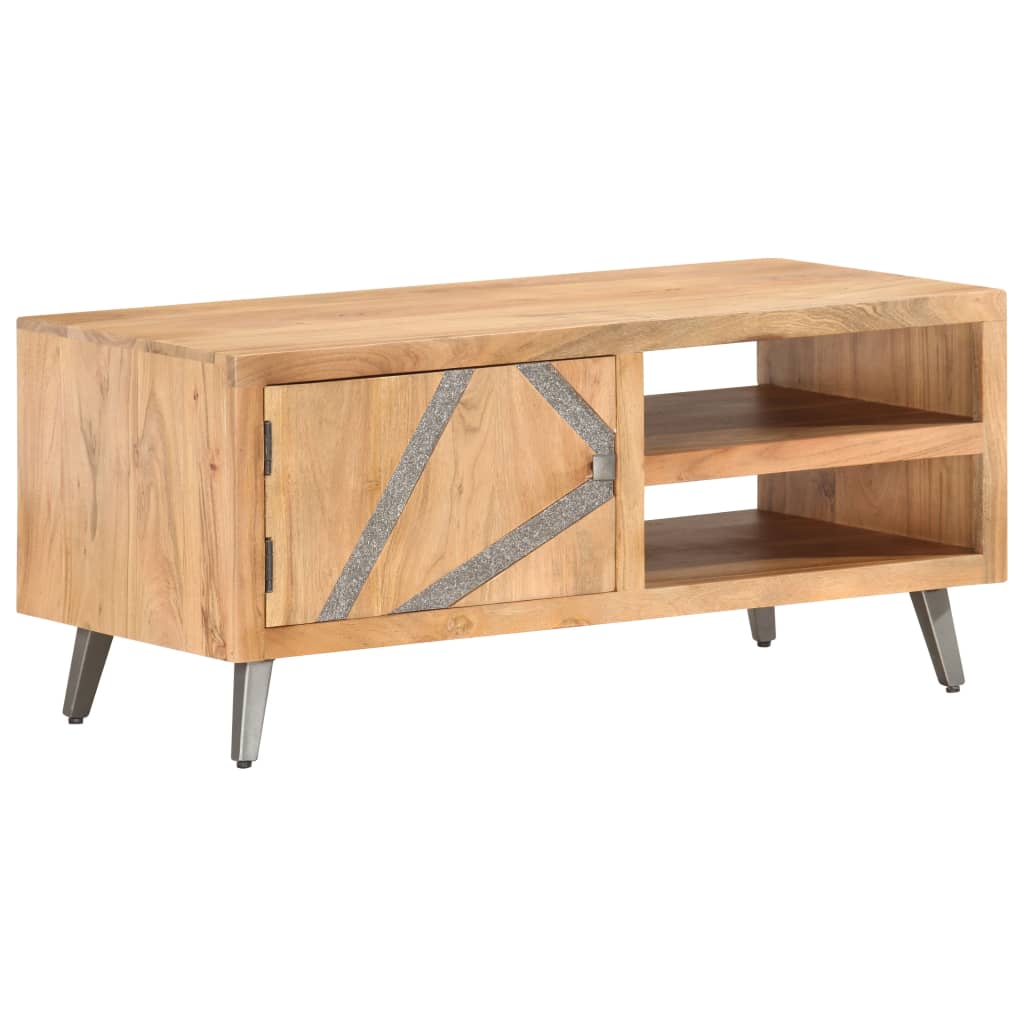 Coffee Table 90X45X40 Cm Solid Acacia Wood