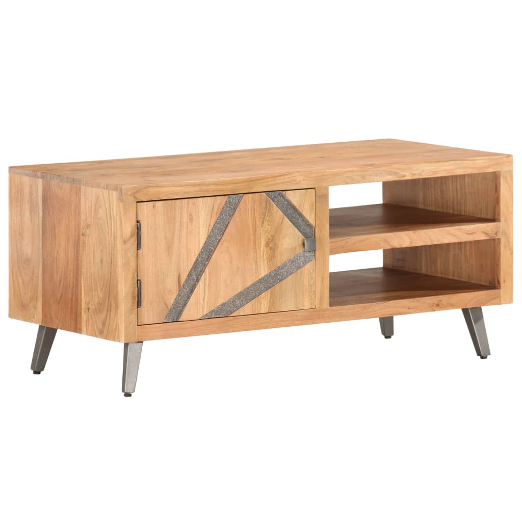 Coffee Table 90X45X40 Cm Solid Acacia Wood