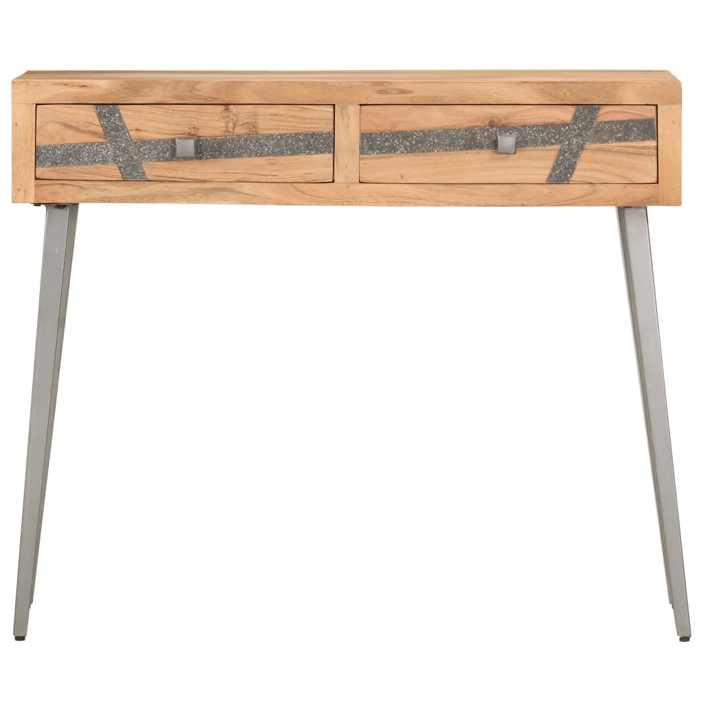 Console Table 90X30X75 Cm Solid Acacia Wood