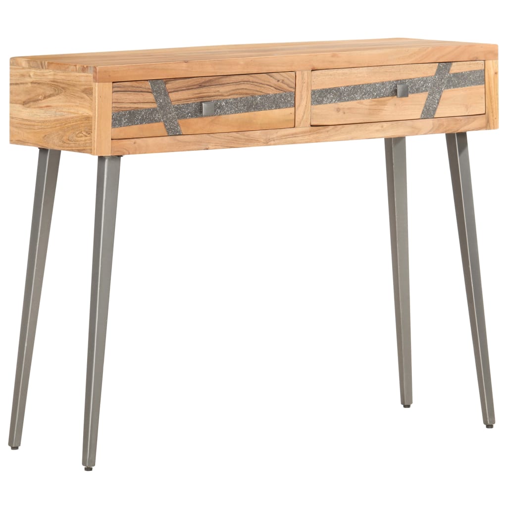 Console Table 90X30X75 Cm Solid Acacia Wood