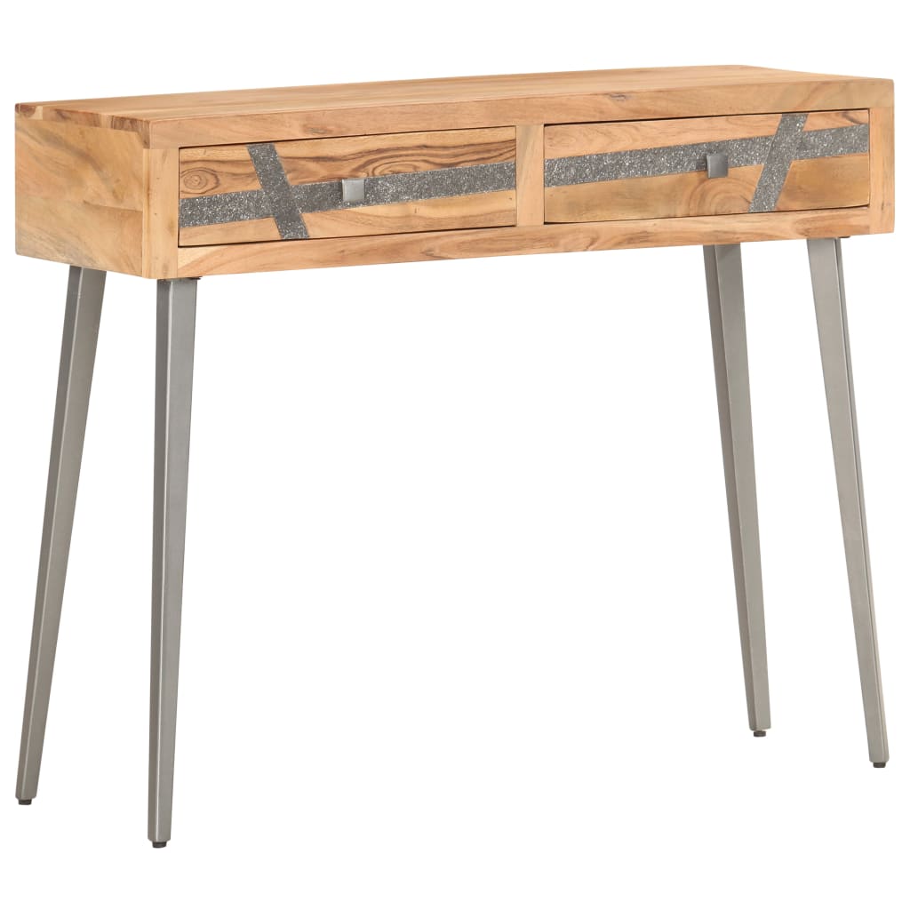 Console Table 90X30X75 Cm Solid Acacia Wood