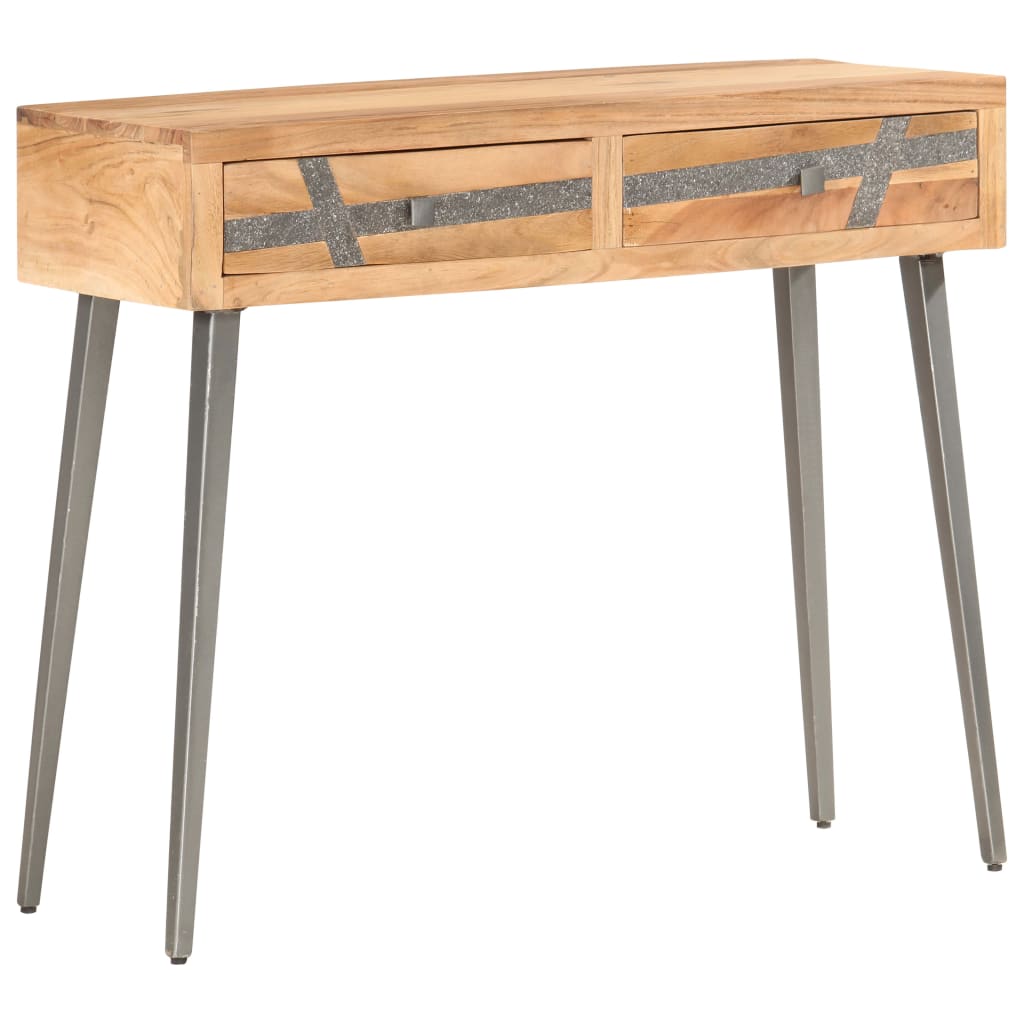 Console Table 90X30X75 Cm Solid Acacia Wood