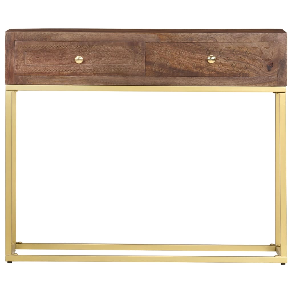 Console Table 90X30X75 Cm Solid Mango Wood