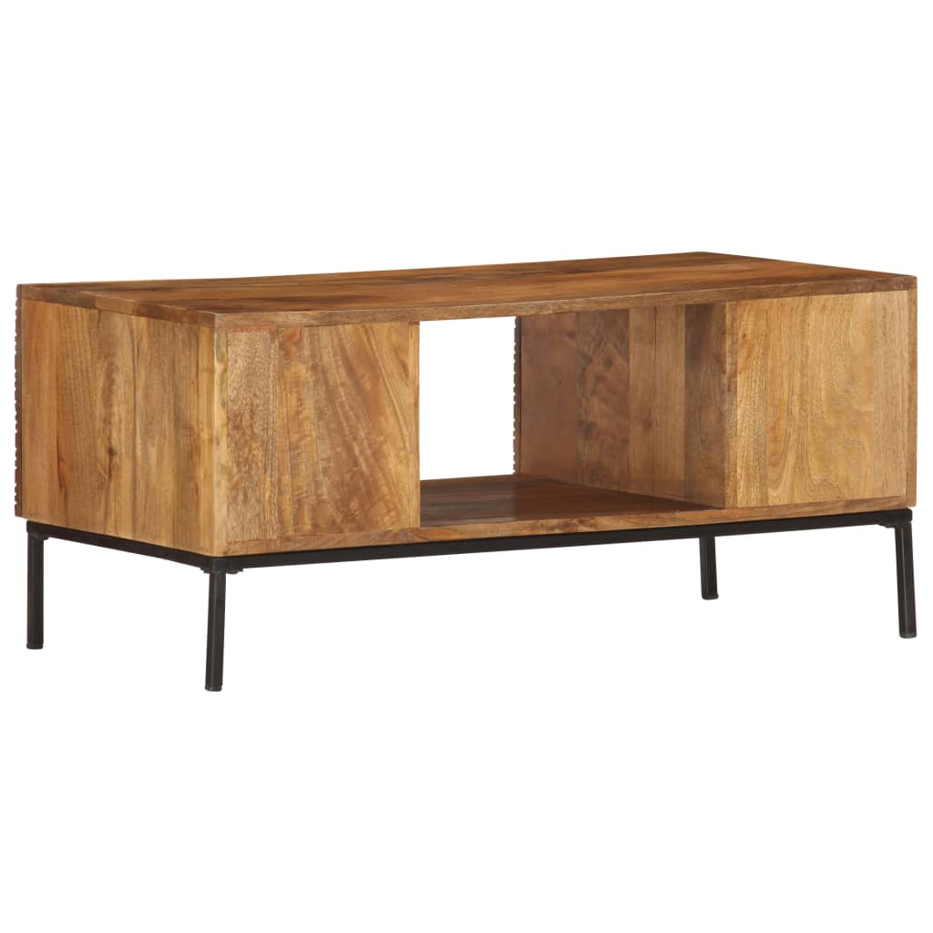 Coffee Table 90X45X40 Cm Solid Mango Wood