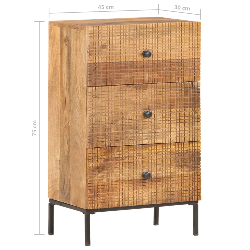 Sideboard 45X30X75 Cm Solid Mango Wood