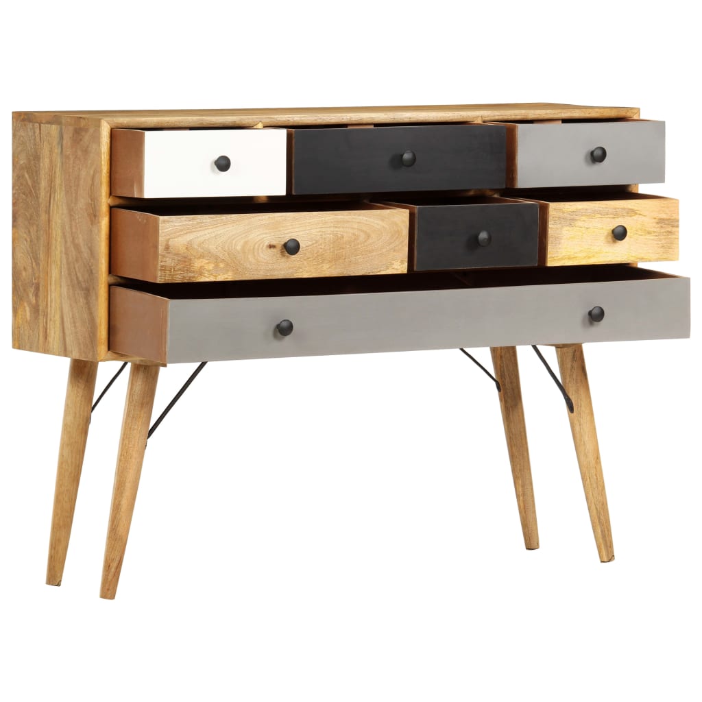 Sideboard 110X30X82 Cm Solid Mango Wood