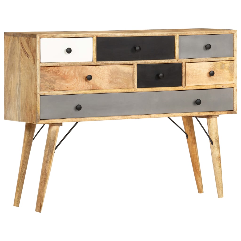 Sideboard 110X30X82 Cm Solid Mango Wood
