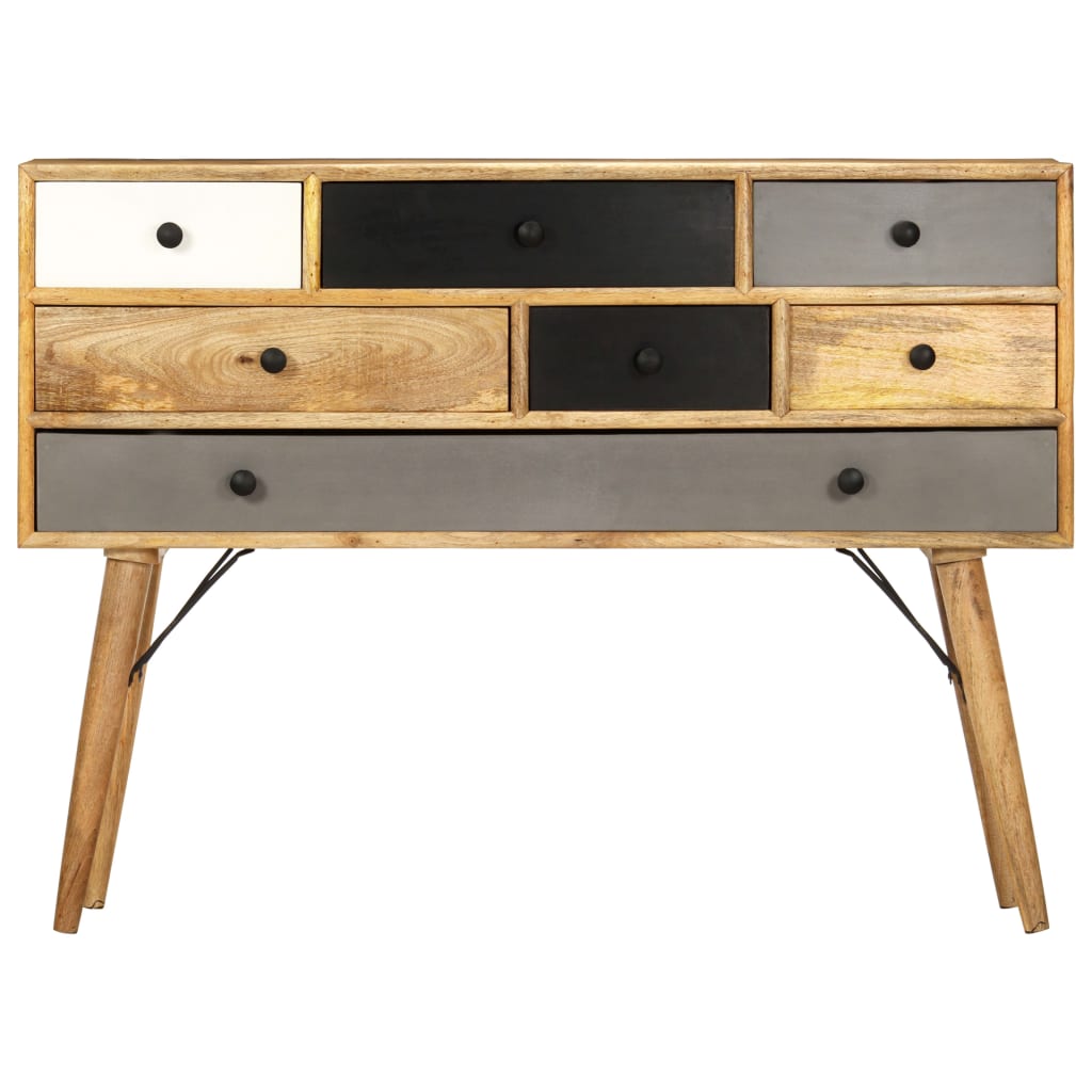 Sideboard 110X30X82 Cm Solid Mango Wood