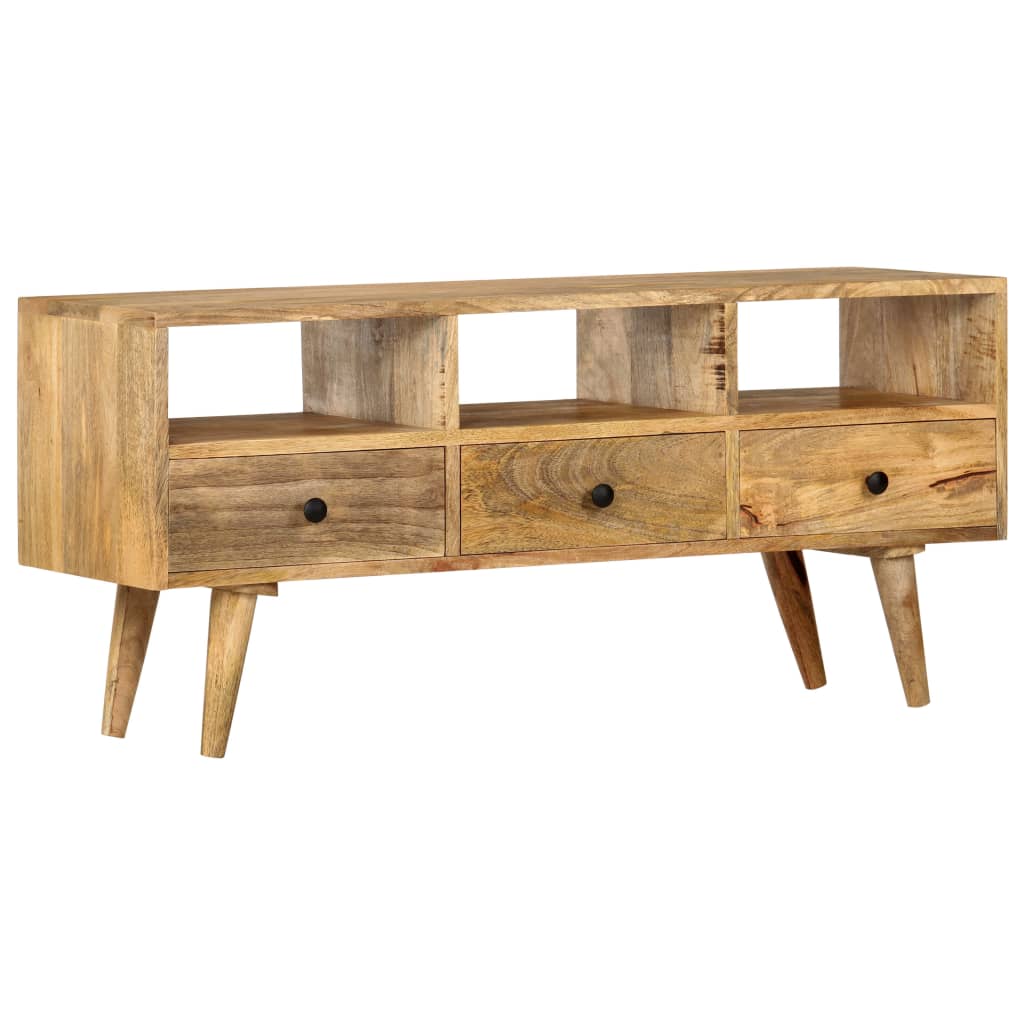 Tv Cabinet 110X36X50 Cm Solid Mango Wood