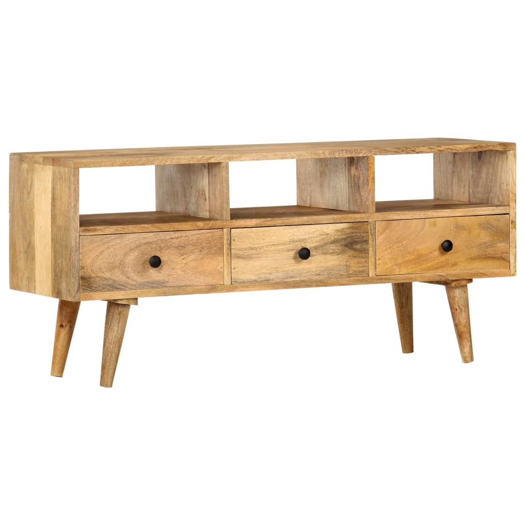Tv Cabinet 110X36X50 Cm Solid Mango Wood