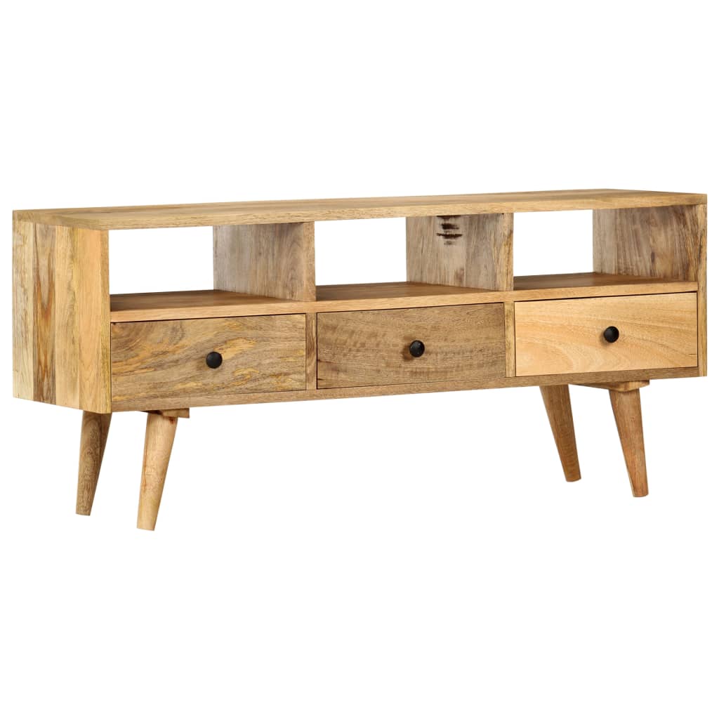 Tv Cabinet 110X36X50 Cm Solid Mango Wood