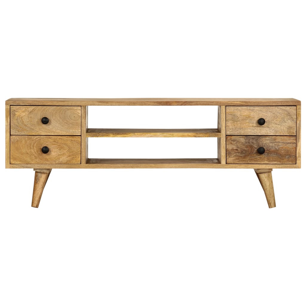 Tv Cabinet 110X35X40 Cm Solid Mango Wood