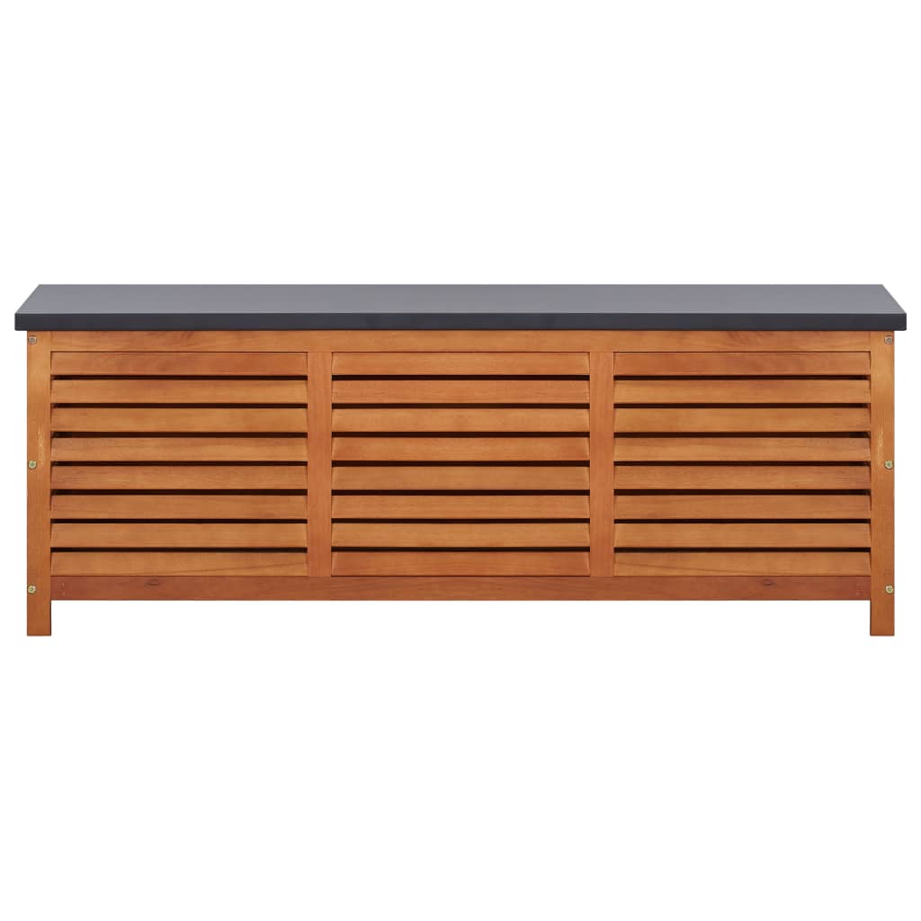 Garden Storage Box Solid Eucalyptus Wood