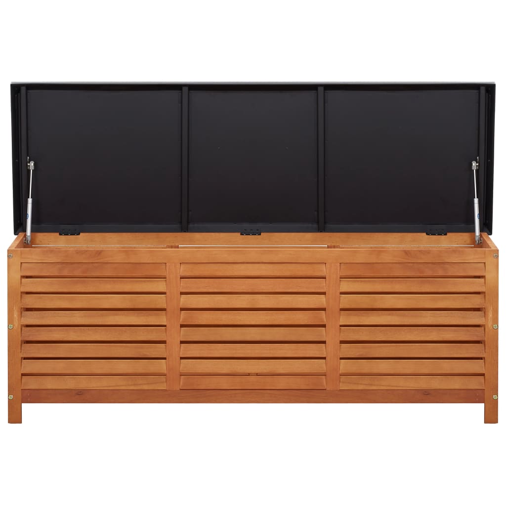 Garden Storage Box Solid Eucalyptus Wood