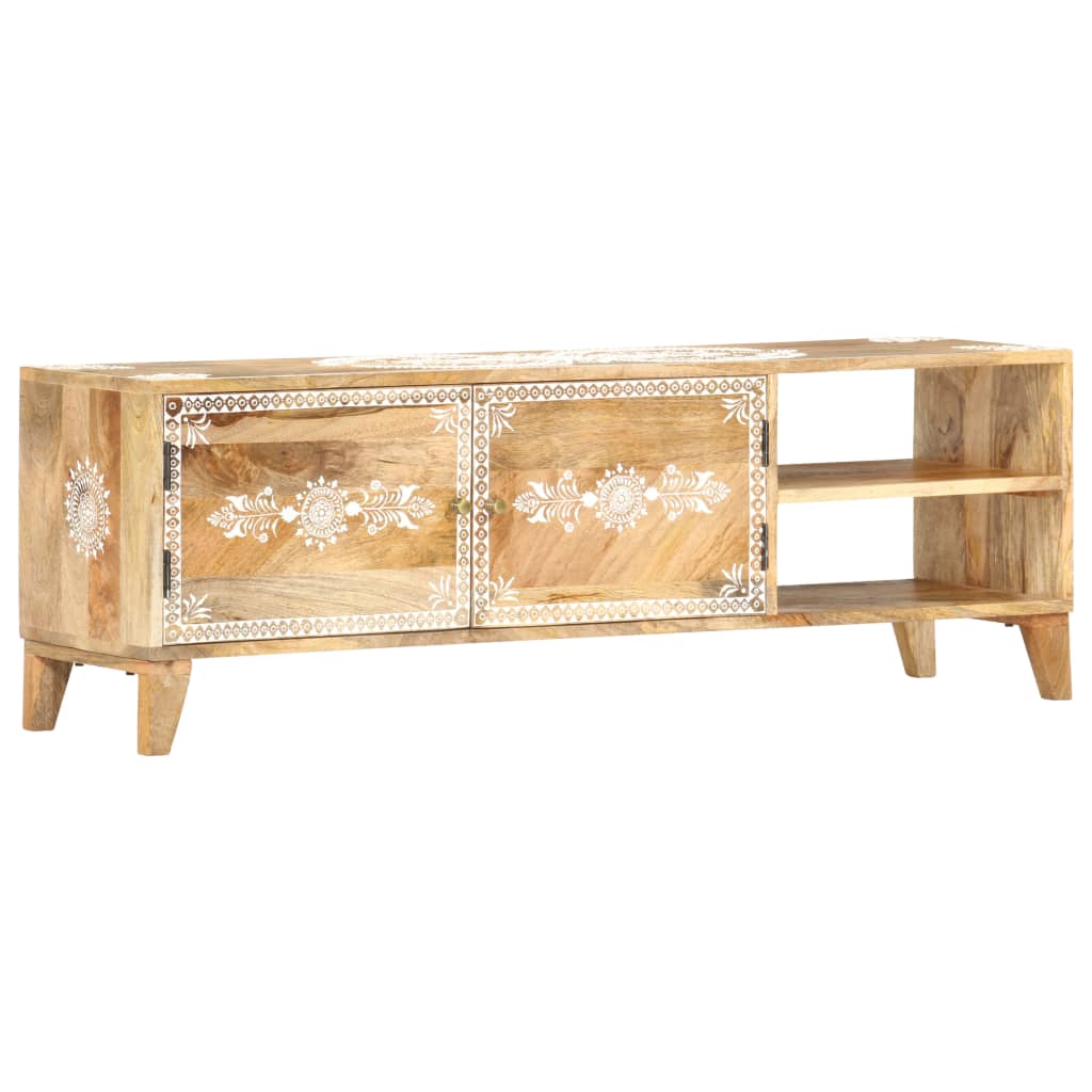 Tv Cabinet 120X30X40 Cm Solid Mango Wood