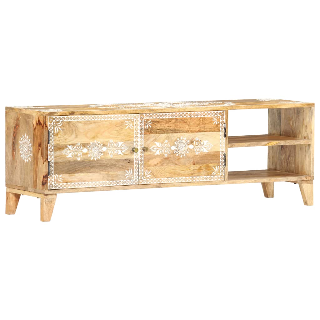 Tv Cabinet 120X30X40 Cm Solid Mango Wood