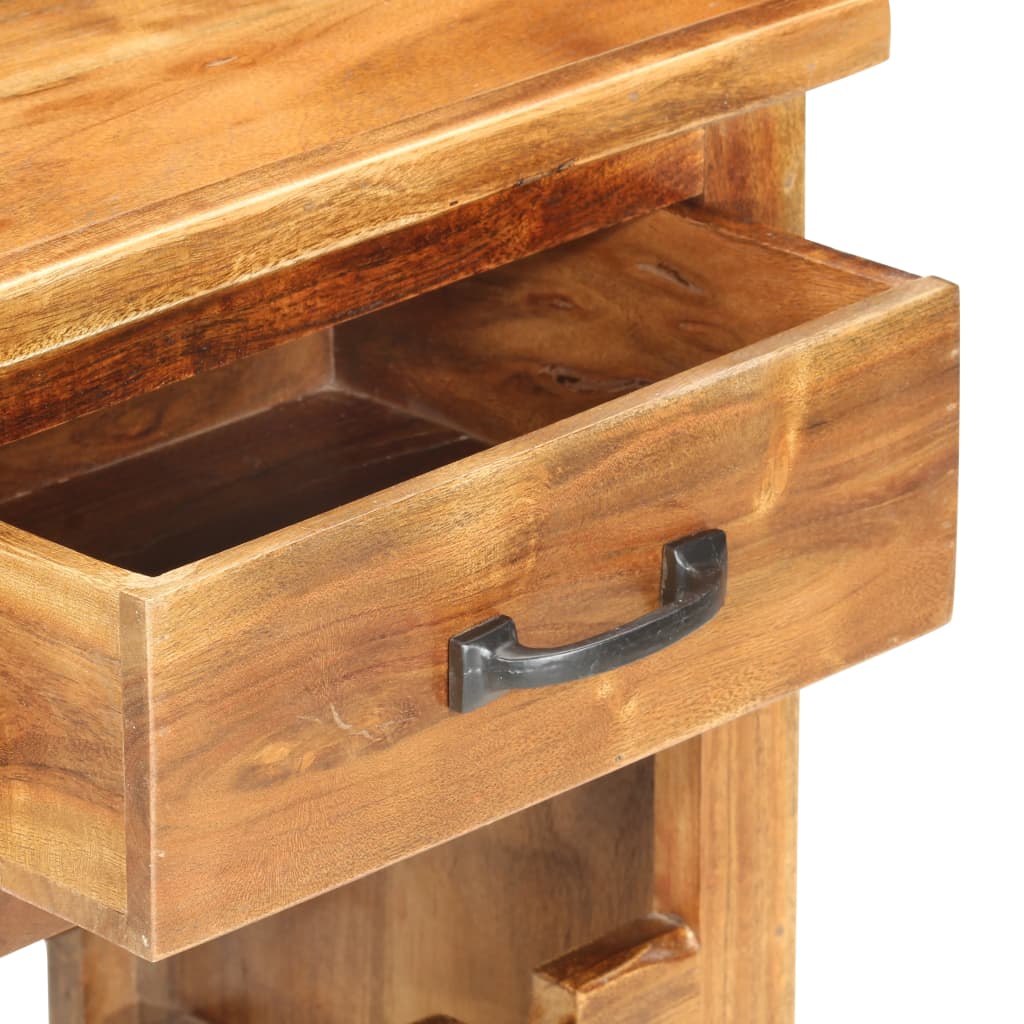 Wine Cabinet 40X30X80 Cm Solid Acacia Wood