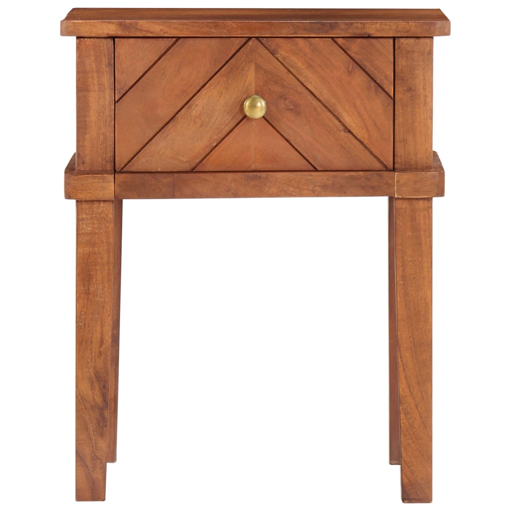 Bedside Cabinet 40X40X50 Cm Solid Acacia Wood