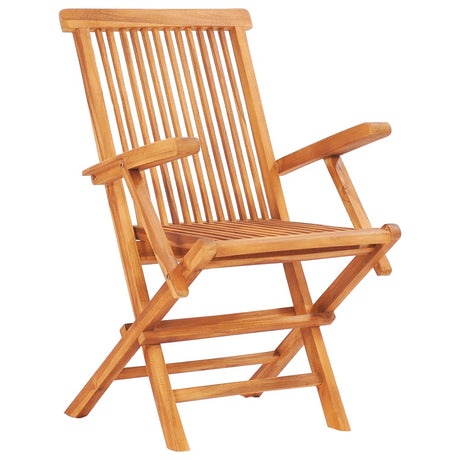 7 Piece Folding Outdoor Dining Set Solid Teak Wood