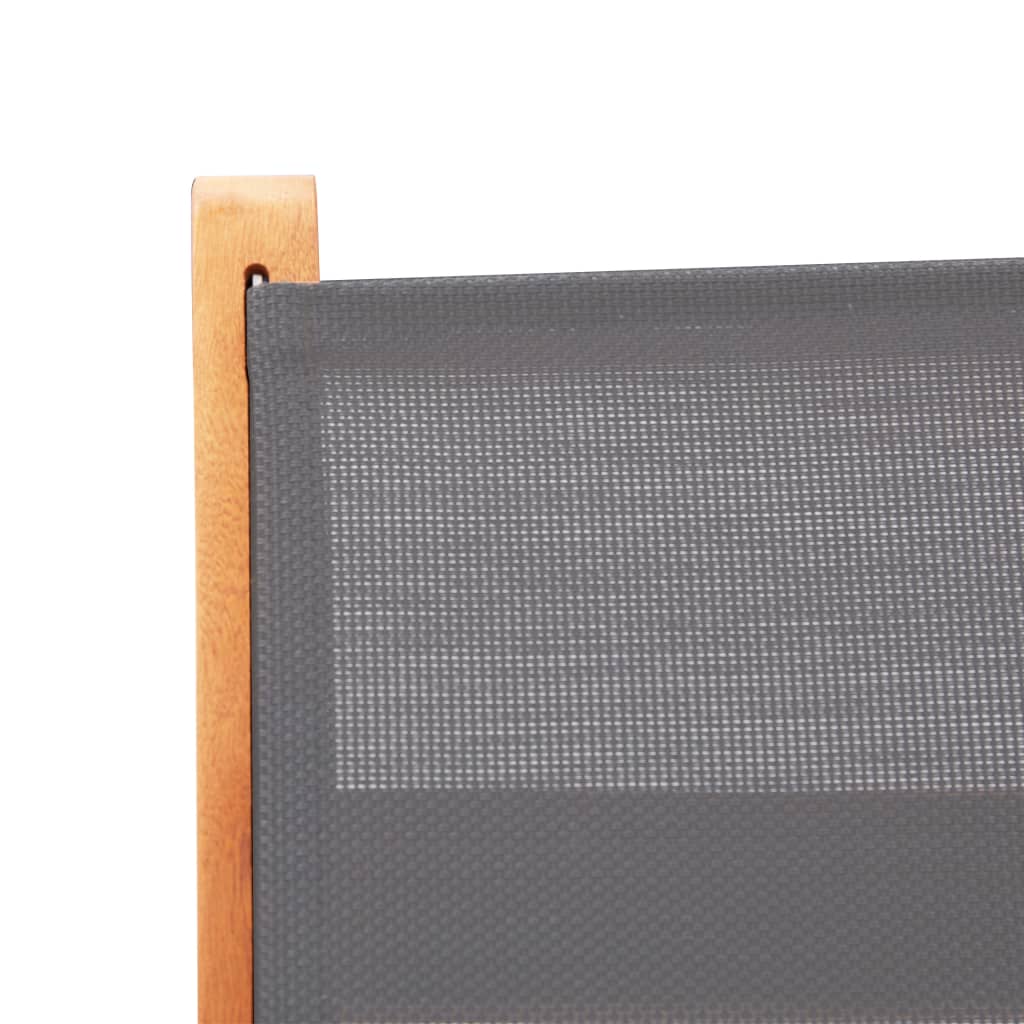 Folding Garden Chairs 2 Pcs Solid Eucalyptus Wood And Textilene