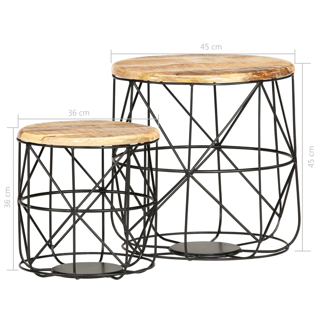 Coffee Tables 2 Pcs Solid