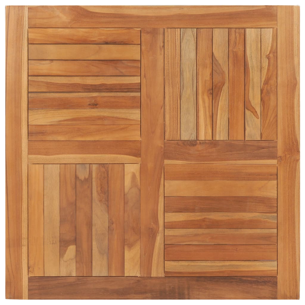 Table Top Solid Teak Wood 70X70X2.5 Cm