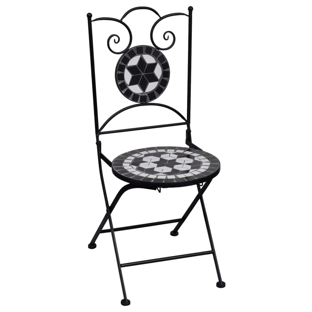 3 Piece Mosaic Bistro Set Ceramic Tile