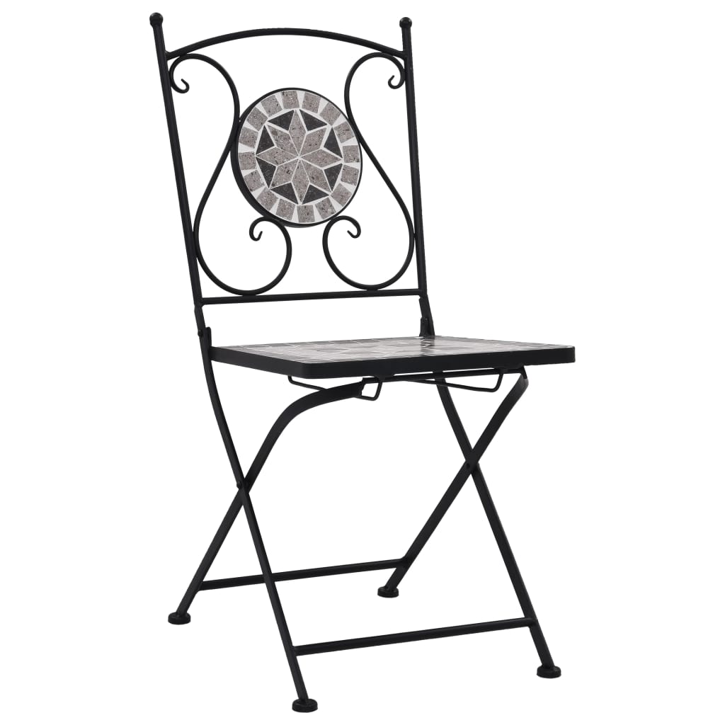 3 Piece Mosaic Bistro Set Ceramic Tile