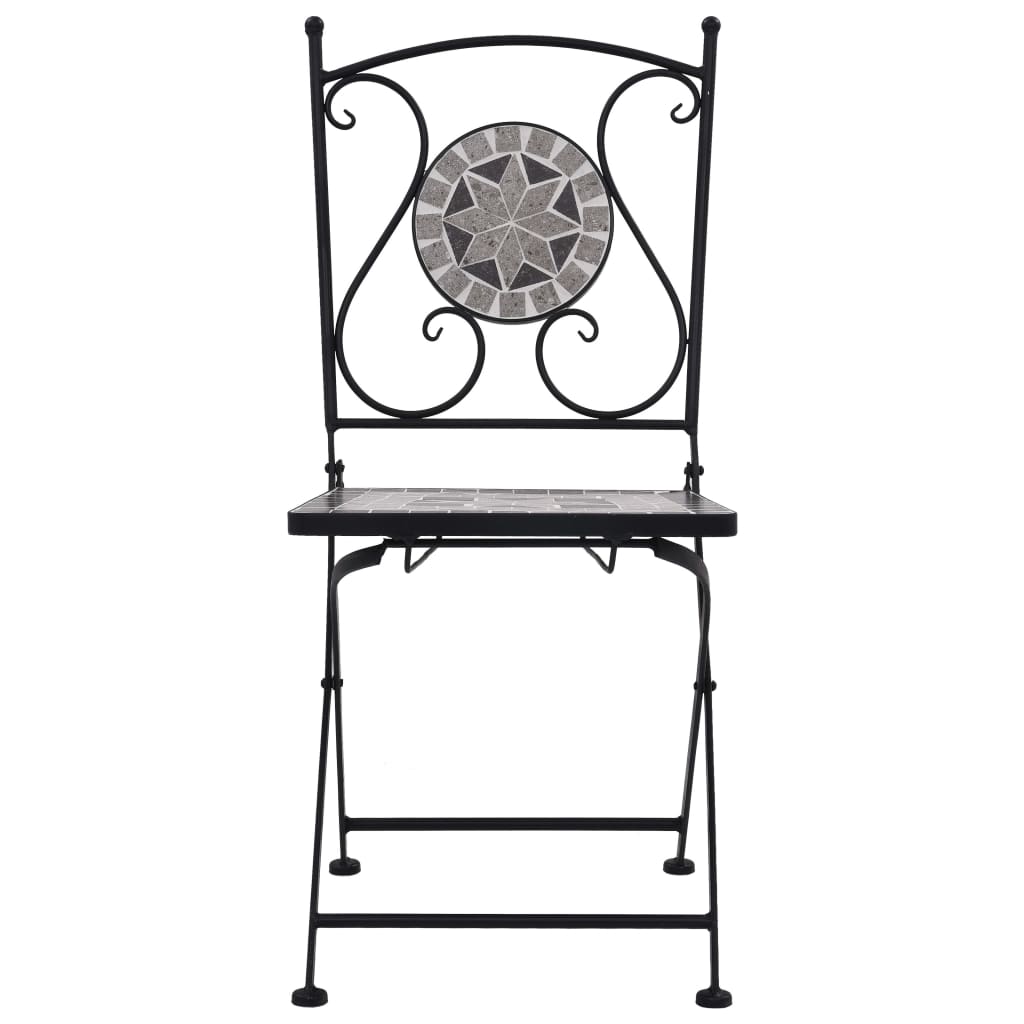3 Piece Mosaic Bistro Set Ceramic Tile