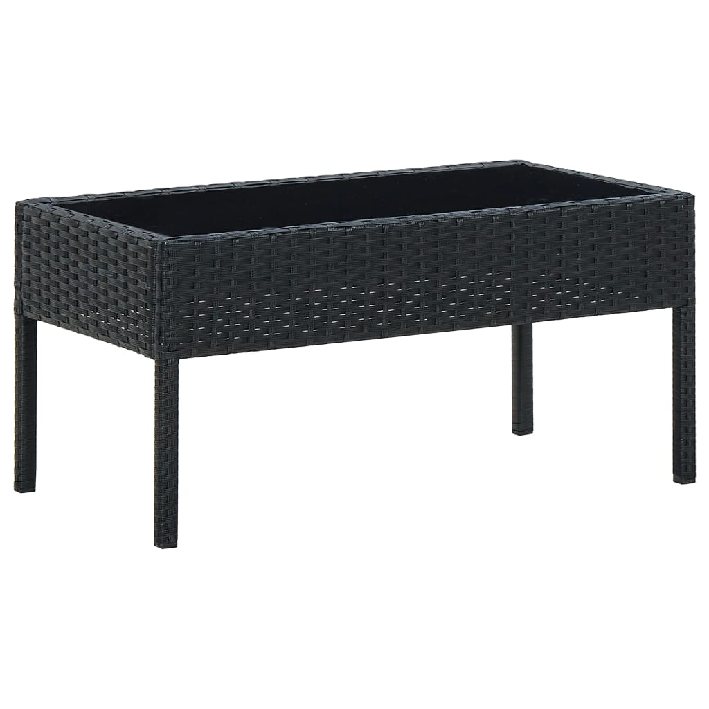 Garden Table 75X40X37 Cm Poly Rattan