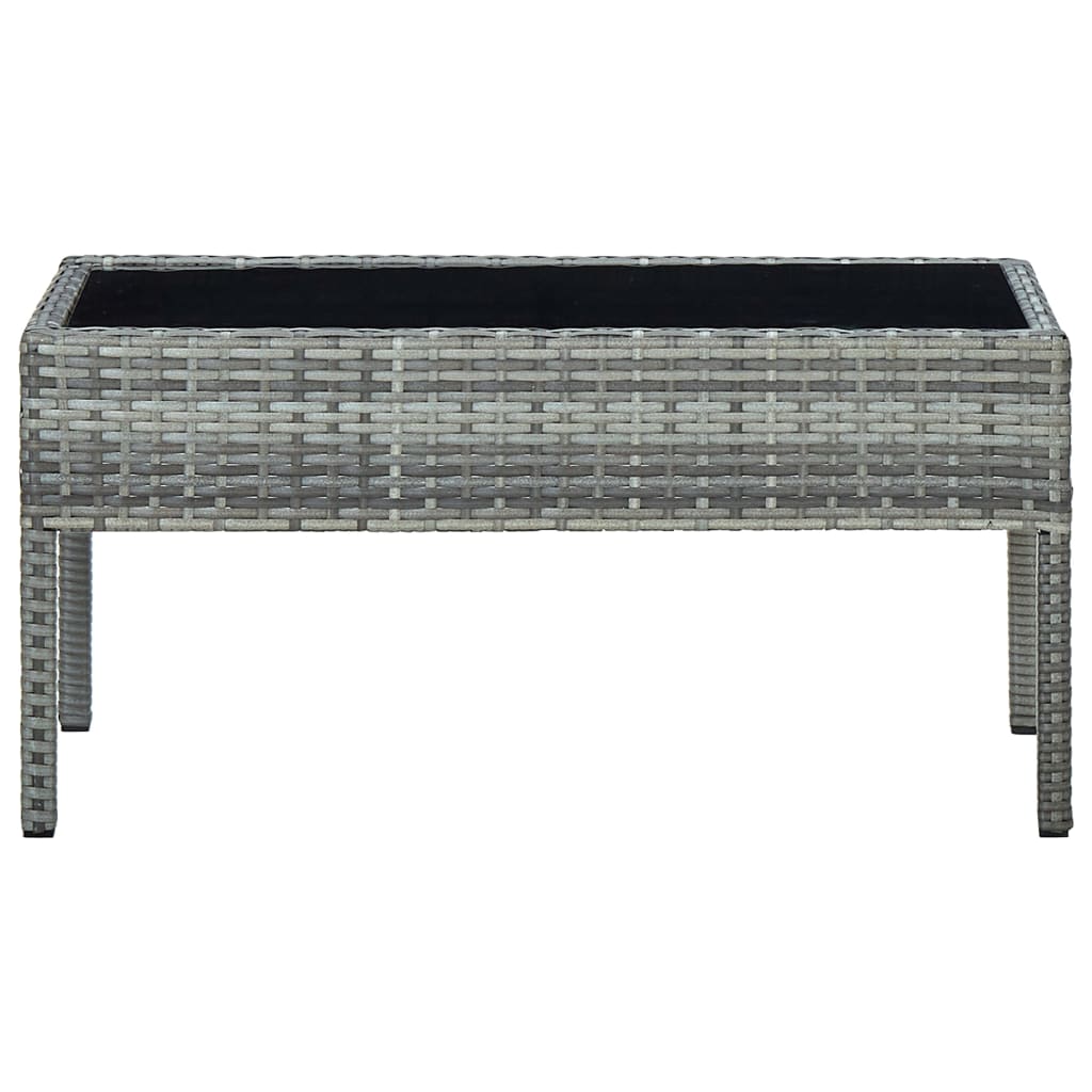 Garden Table 75X40X37 Cm Poly Rattan